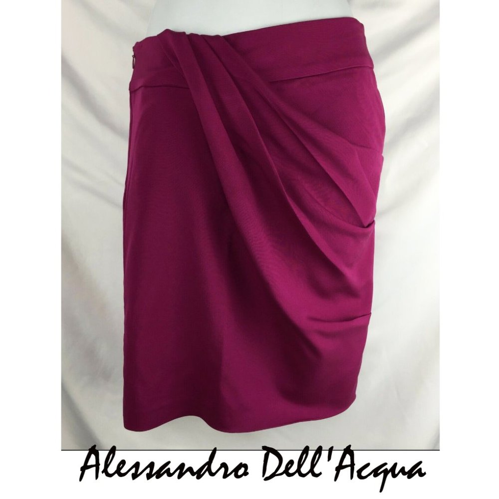 Alessandro Dell'Acqua Pink Draped Skirt Size 40